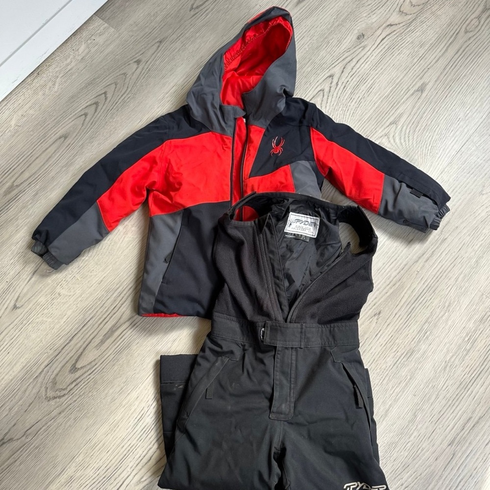 Spyder Red and Black Winter Jacket